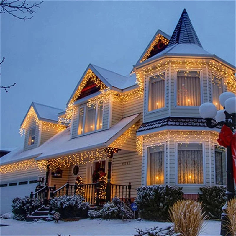 Christmas Lights Waterfall