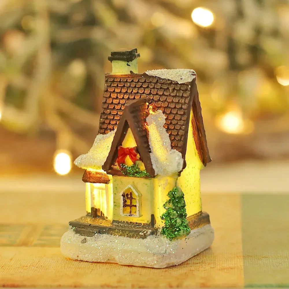 Christmas Snow House Decoration