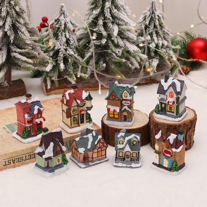 Christmas Snow House Decoration