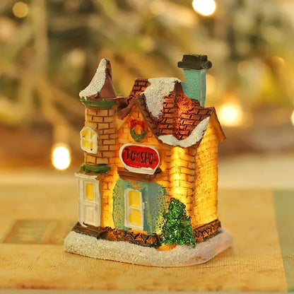 Christmas Snow House Decoration