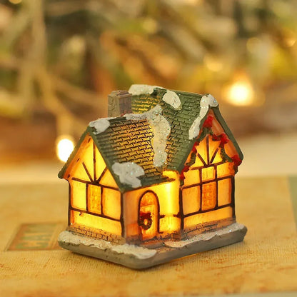 Christmas Snow House Decoration