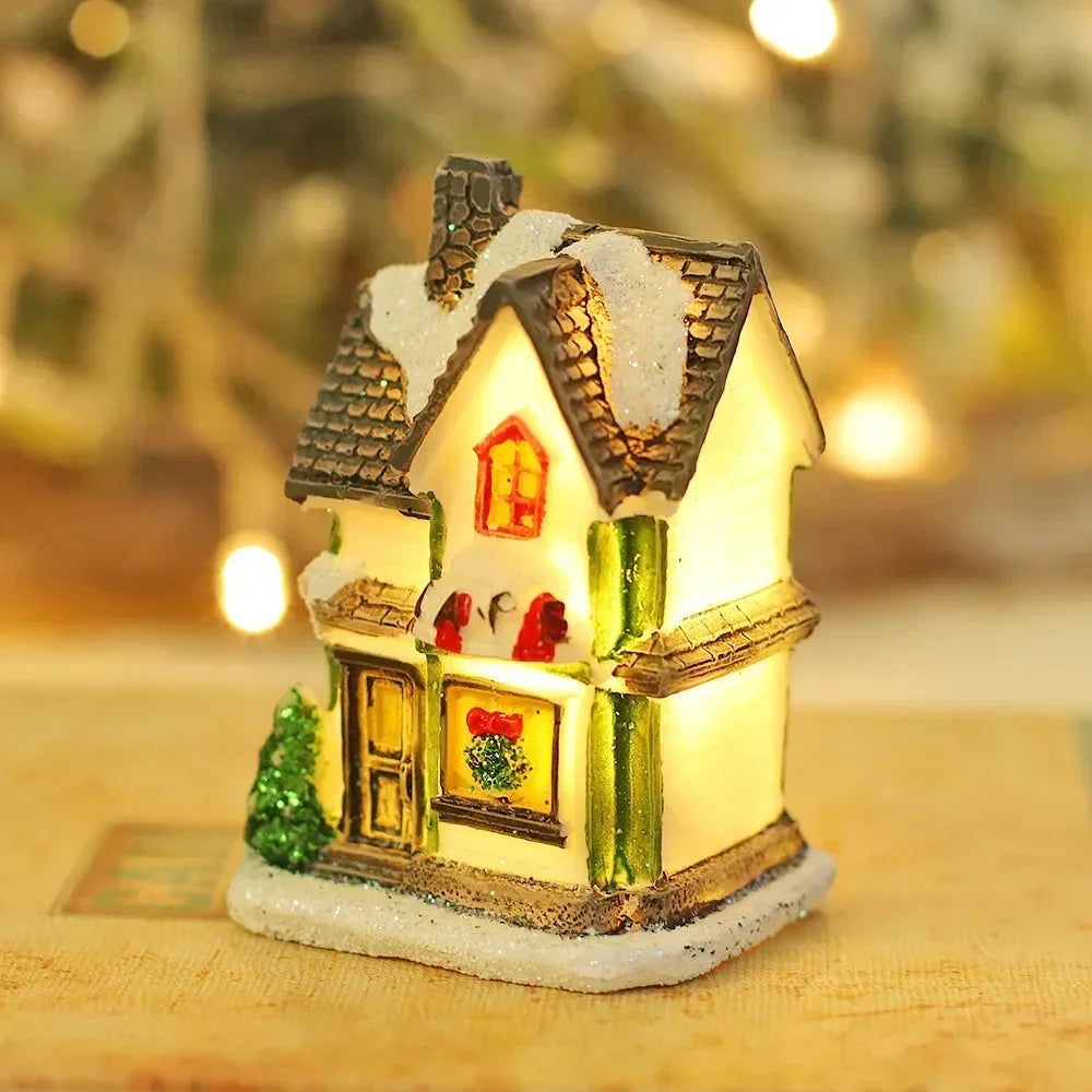 Christmas Snow House Decoration