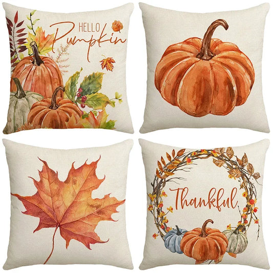 Fall Pumpkin Cushion Cover