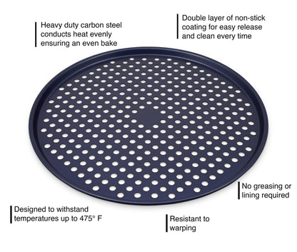 Nonstick Pizza Baking Tray 14 inch